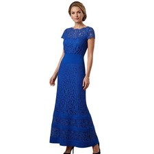 Tadashi Shoji Evening Gown 2 Blue Party Cocktail Lace Formal Mother of the Bride