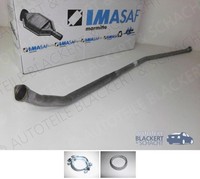 Imasaf Auspuff Hosenrohr + Anbauteile für Peugeot 205 1.1 Ohne Kat 1986-1990