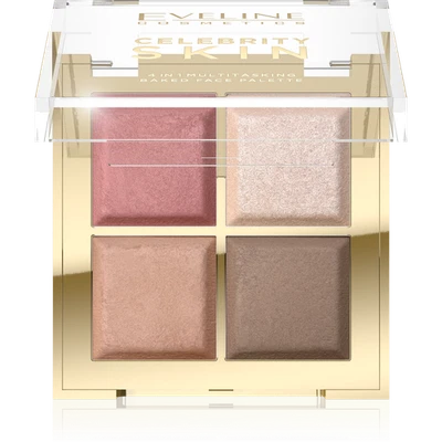 EVELINE MAKEUP Eveline Celebrity Skin Baked Multifunctional Contouring Palette 4in1 16g