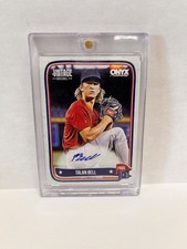 2024 Onyx Vintage Extended Baseball Autographs Talan Bell Blue Ink Auto