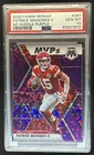 2020 Panini Mosaic Patrick Mahomes II No Huddle Prizm Purple #/50 Chiefs PSA 10