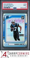 2024 PANINI DONRUSS OPTIC PREVIEW PRIZM #323 XAVIER LEGETTE RC  PSA 9