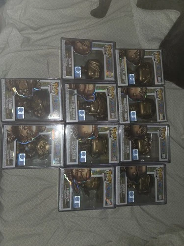 Complete One Piece Bronze Statue Funko Collection Set (Partially Sealed)