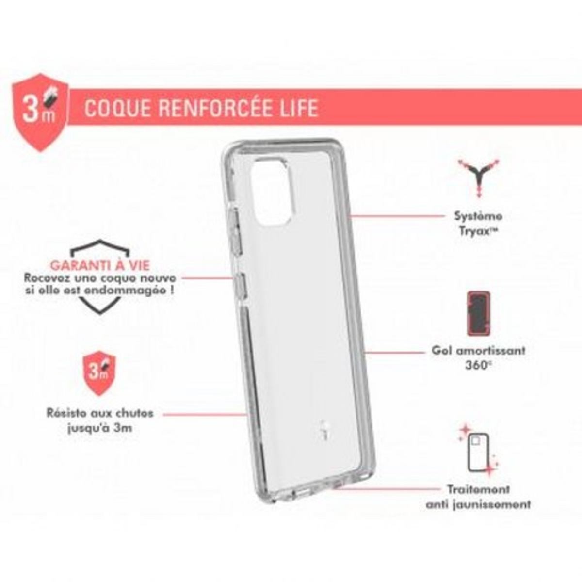Coque Force Case Note 10 Lite avec coins renforcés transparente - 2