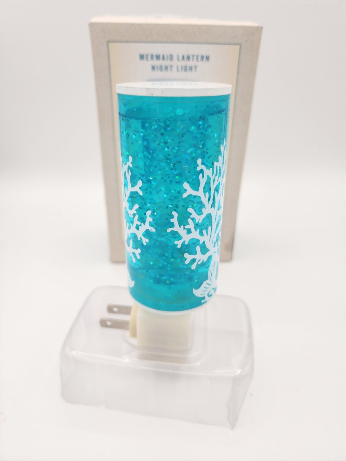 CRACKER BARREL Mermaid Lantern Night Light Shimmers/Sparkles New in Box Plug In