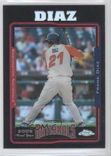 2005 Topps Chrome Update & Highlights Black Refractor /250 Frank Diaz #UH195 9ap