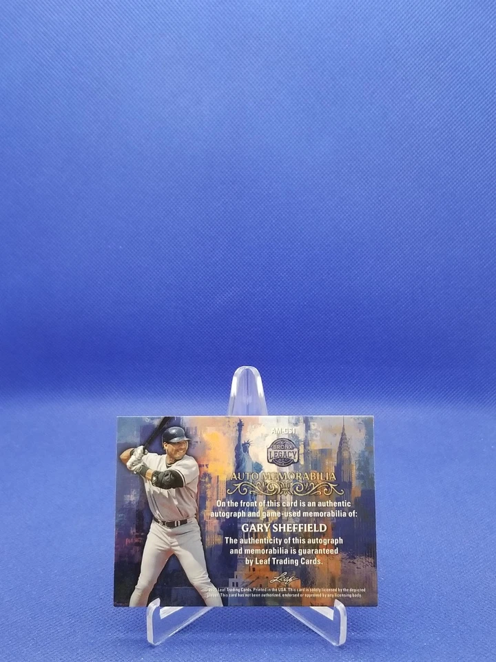 GARY SHEFFIELD 2025 LEAF BRONX LEGACY SERIES III AUTOGRAPH MEMORABILIA 1/1 - Image 2 of 2