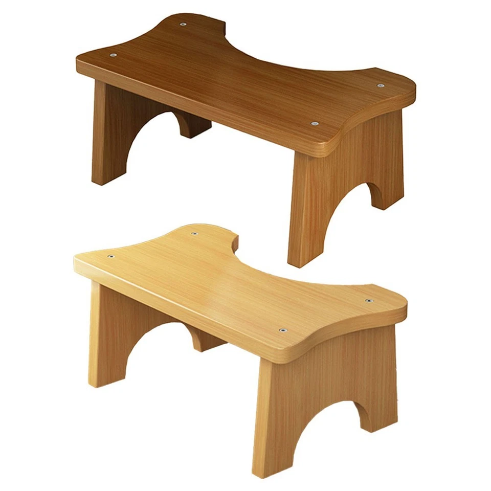 Safe and For Comfortable Wooden Toilet Stool with Space Efficient Design - Image 4 of 4