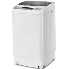 1.34 Cu.ft Spin Washer Portable Compact Washing Machine Drain Pump 8 Water Level