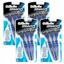 Gillette Mach3 Einwegrasierer 5er Pack Close Smooth Shave Herren