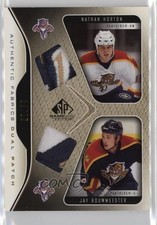2006-07 SP Game Used Edition 8/25 Nathan Horton Jay Bouwmeester Dual Patch z7j