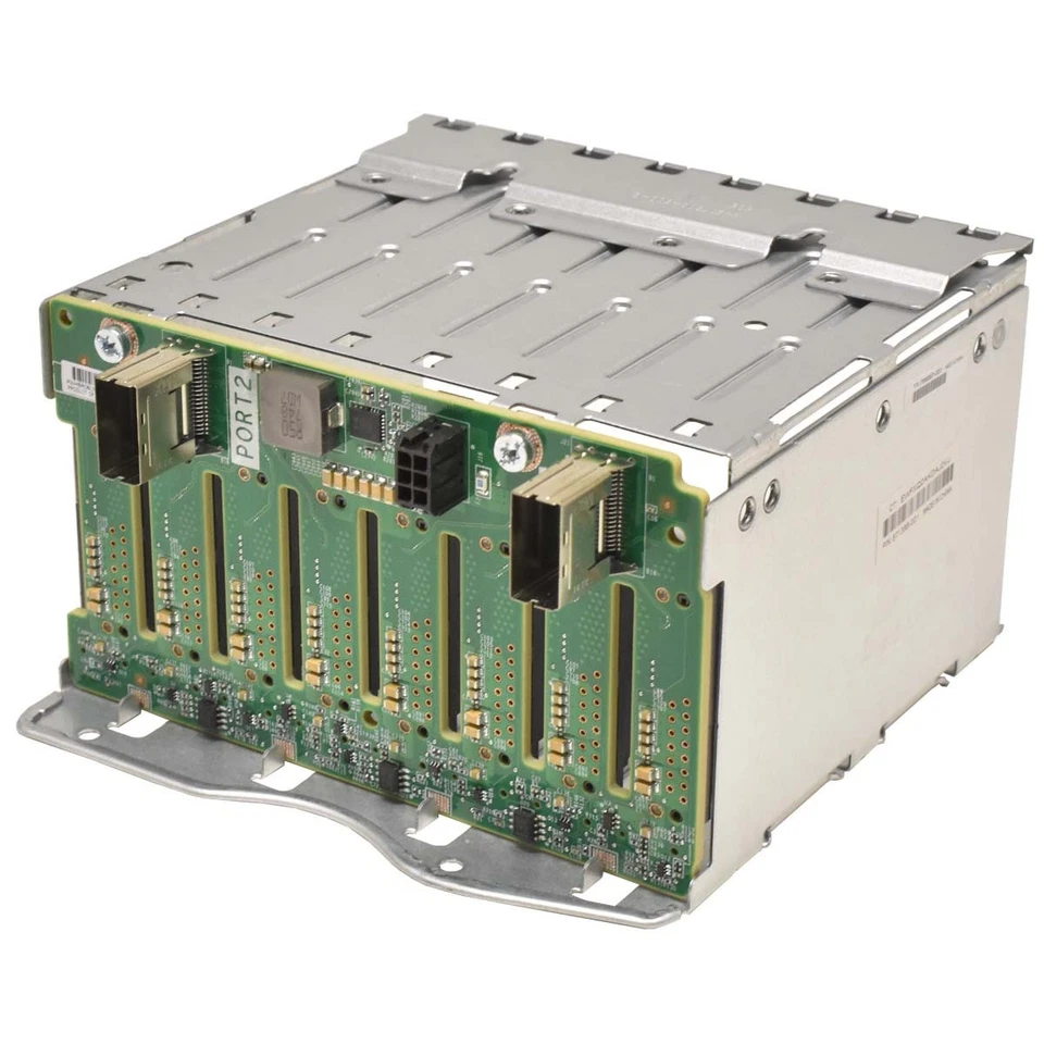 Jaula de disco duro HP ProLiant DL380 G10 8x SFF 871388-001 + plano posterior 832305-002 + cable Foto 3 de 4