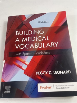 #ad Building a Medical Vocabulary :With Spanish Translations. 11th Ed. GOOD $43.99