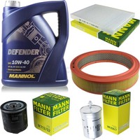 Mann Inspektionspaket 5L Mannol Defender 10W-40 FüR Vw Golf Iii 1.4