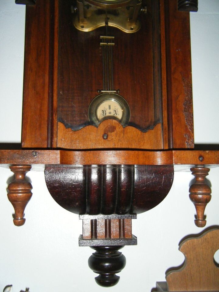 Antique Victorian Vienna Chiming Wall Clock with Horse on Top eBay