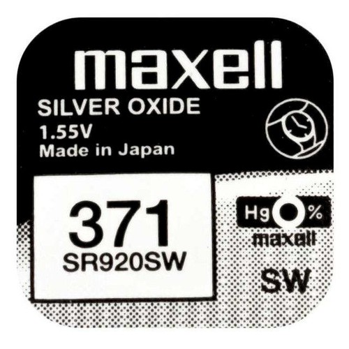 Pile MAXELL SR920SW / SR920 / 371 pour Montre - Photo 2/4