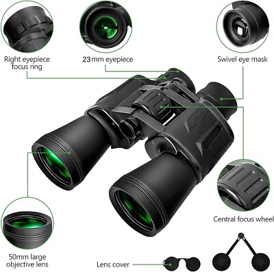 Binocolo 20x50 Professionale - Impermeabile, Potente E Preciso - Per Birdwatching, Caccia E Viaggi - Foto 9
