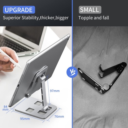Folding Cell Phone Stand - Superior Stability & Adjustable Viewing Angle - Picture 6 of 7