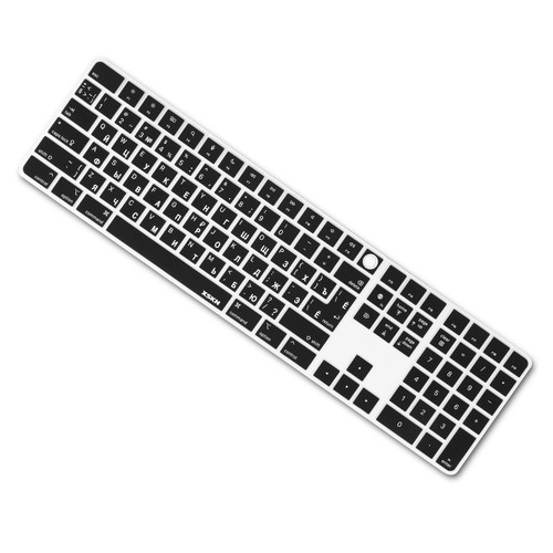 XSKN Russian Keyboard Cover for 2021 24" iMac Magic Keyboard and Numeric A2520 - Picture 10 of 10