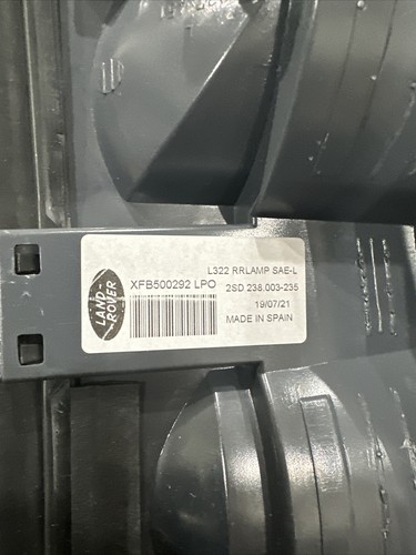 LAND ROVER TAIL LAMP REAR LEFT DRIVER SIDE 06-09 RANGE ROVER XFB500292LPO OEM - Picture 8 of 9