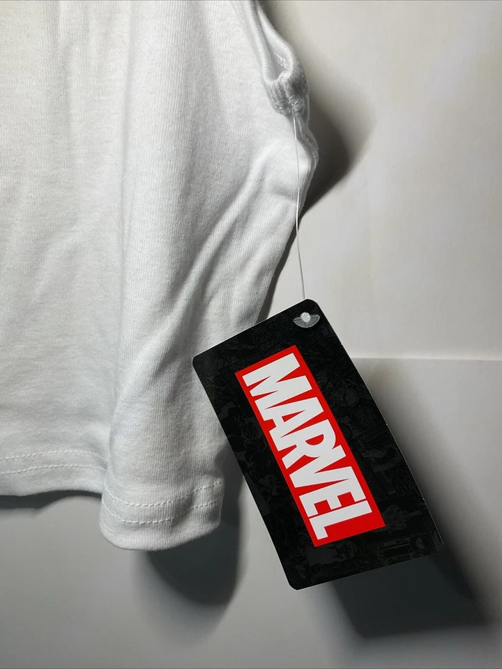 Marvel Comics-Spiderman женщин белый укороченный Майка новый с ярлыками, размер X-Large (E1) - Изображение 4 из 4