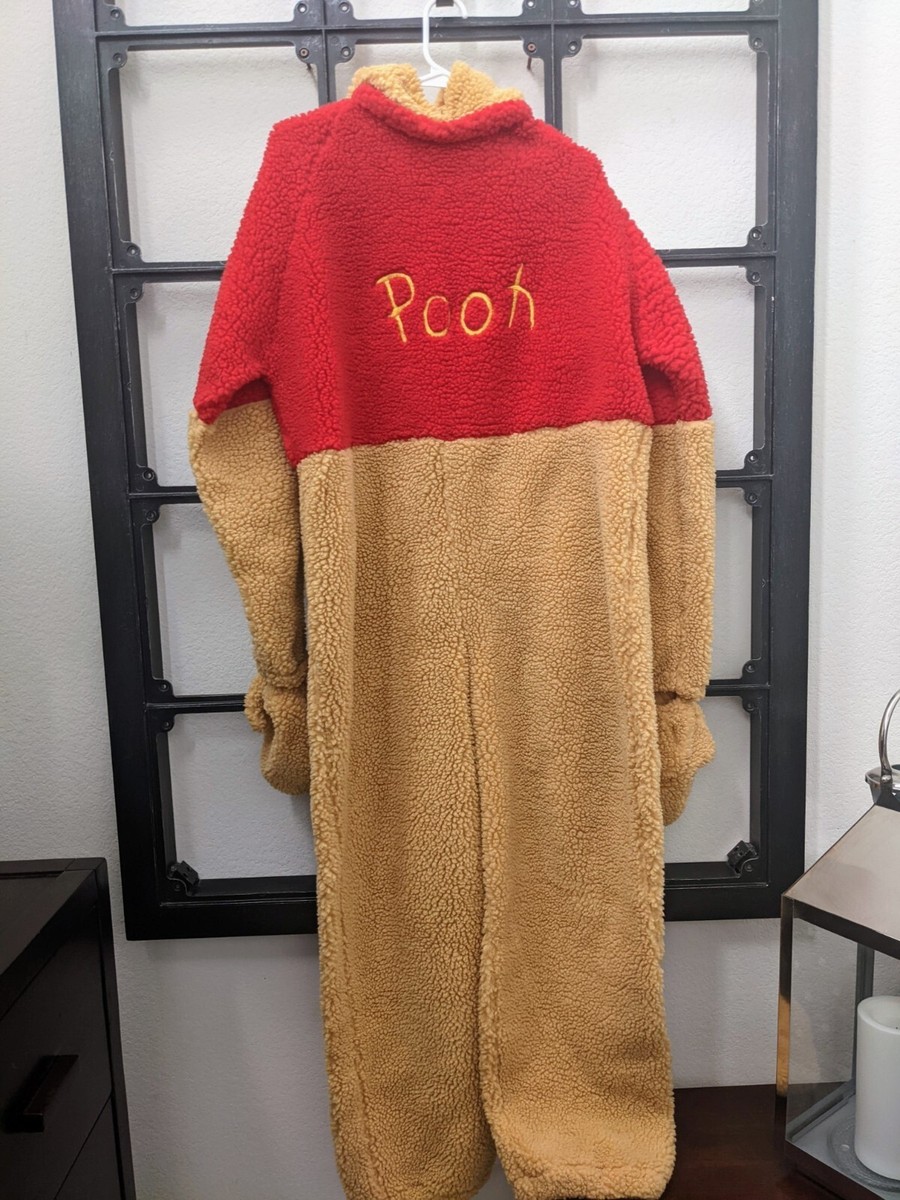 Disney Store Winnie The Pooh Adult Costume (Size: Medium, Zip Up