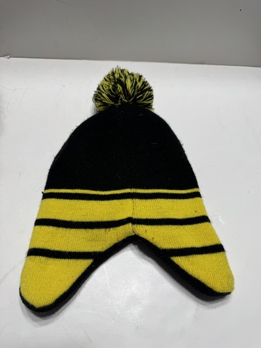 Batman Logo Wool Beanie DC Comics Infant Boys Black/Yellow - Picture 3 of 7