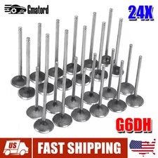 24X Engine Intake & Exhaust Valves Kit G6DH For Hyundai Santa Kia Sorento 3.3L