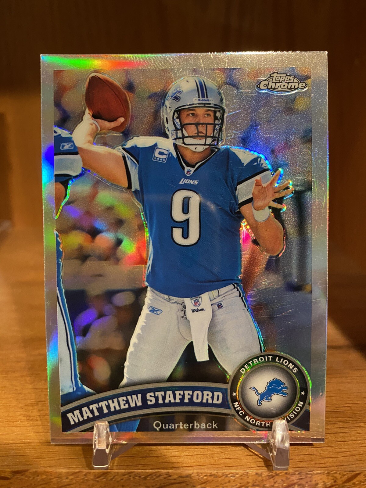 Matthew Stafford 2011 Topps Chrome Refractor #4 - Detroit Lions