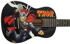 Stan Lee Signed Peavey Marvel Thor 1/2 Size Acoustic Guitar & Certificate!
