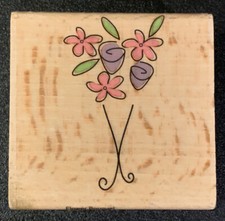 Katie Co Flower Bouquet Rubber Stamp Hampton Art