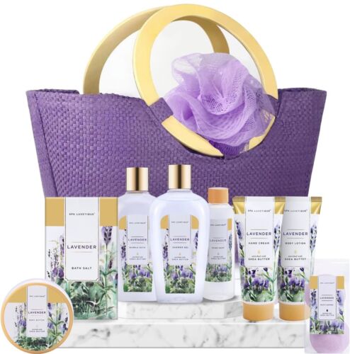 Spa Gifts for Women-10pcs Lavender Gift Sets with Body Lotion, Bubble Bath