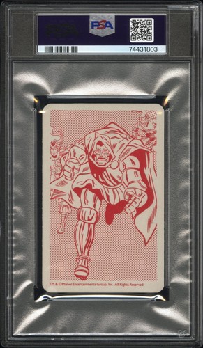 ANNIHILUS PSA 9 1988 Super Top Trumps Marvel Super Heroes Red Back - Picture 2 of 2