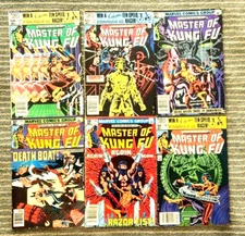Master of Kung Fu # 99, 105, 106, 108, 109 & 117 lot of 6 issues. (GD+ to VG)