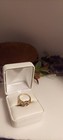14k Yellow gold 2 Emerald 2 Diamond Bow Ring Band Size 6.5 3.4Gr ABG Vintage — photo 4