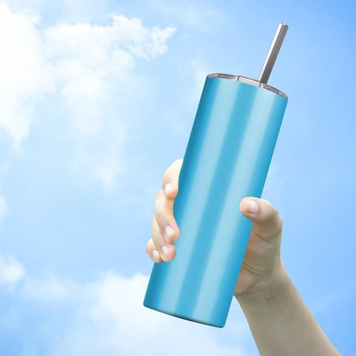 Portable 6-Pack Stainless Steel Tumblers for Hot & Cold Drinks with Accessories - Picture 7 of 8
