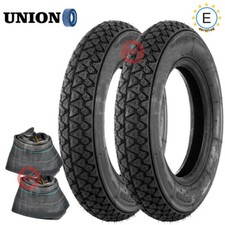 COPPIA GOMME UNION PNEUMATICI VESPA 50 3.00-10 COMPLETA CON CAMERA D'ARIA