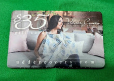 Udder Covers 35.00 NEW Gift Card www.udercovers.com