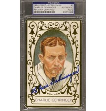 Charlie Gehringer Signed Perez Steele M.W. - PSA DNA