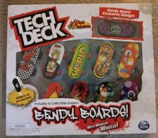 Tech Deck Bendy Boards 10 pc Includes 10 Collectible Erasers Pack 1