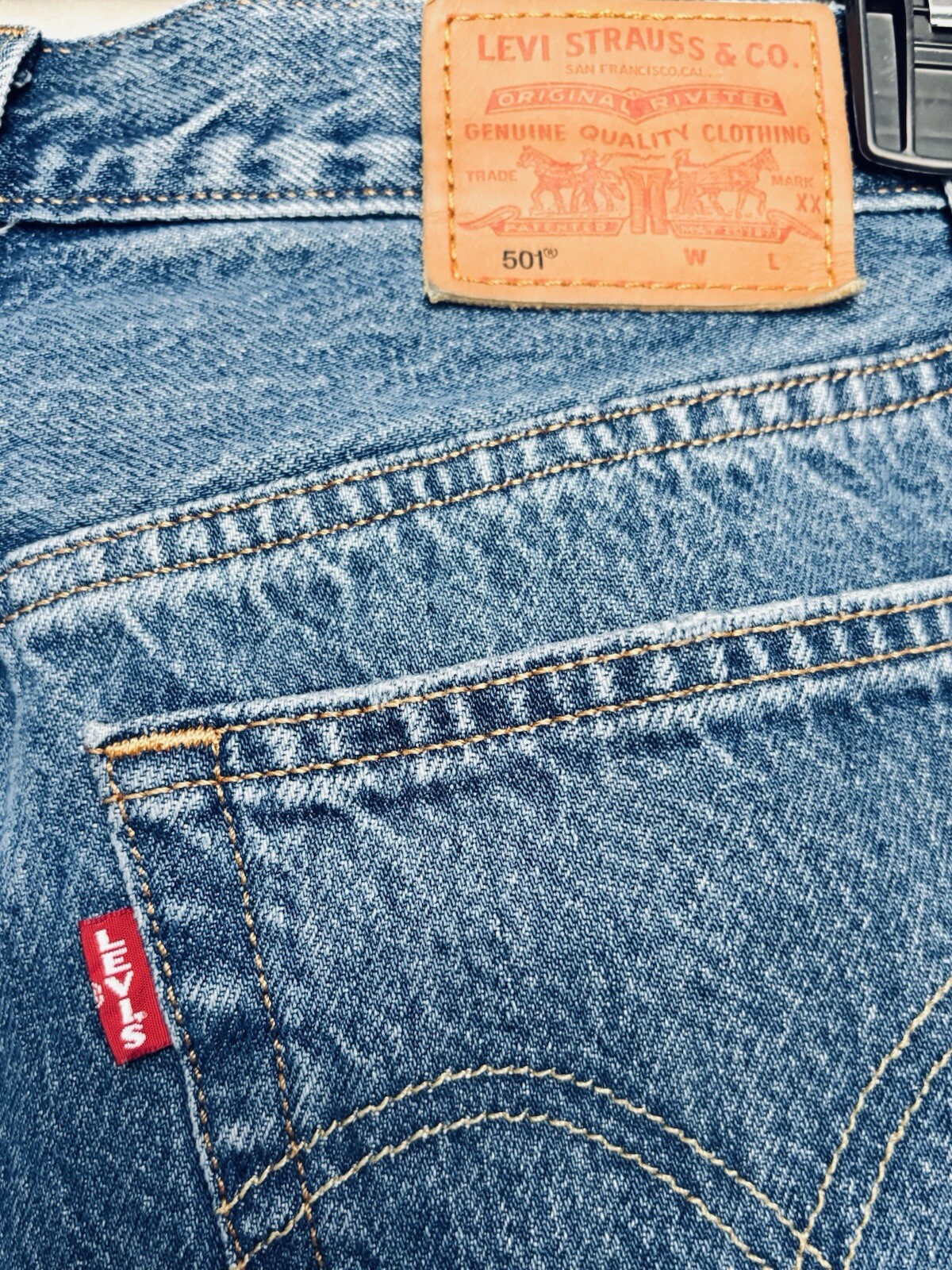 Rare Levi's 90's 501 XX Big 'E' Button Fly Jeans - Vintage Collectible image 6