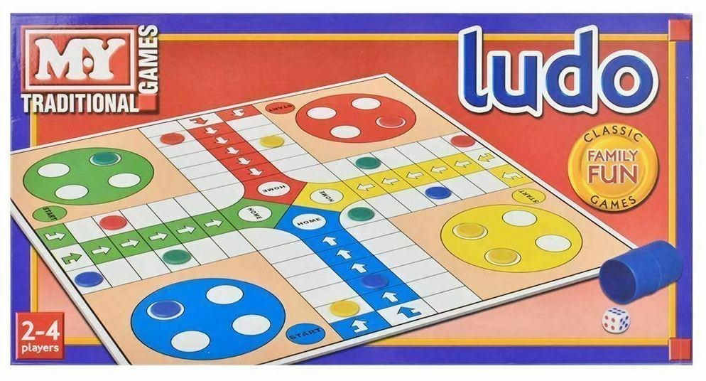  Ludo Board Game Ludo Board Game，Portable Classic Strategy Game  Set，Traditional Children Fun Game Flying Chess for Adults and Kids  Children's Puzzle Desktop Board Game ( Color : A , Size 