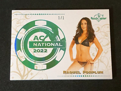 2022 Benchwarmer RAQUEL POMPLUN National CHIP LEADER Ice #1/1 Playboy   PMOY  