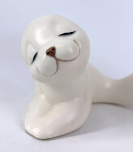 Oxford Seal Figurines Mother Baby Pup Ceramic Porcelain Mexico - Picture 2 of 9