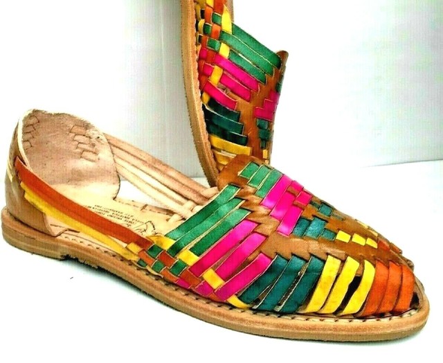 AUTHENTIC HUARACHE SANDALS CLOSED TOE MEXICAN LEATHER SANDALS WOMEN'S eBay