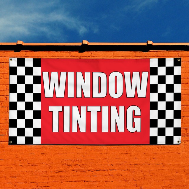 Vinyl Banner Sign Window Tinting 1 Style B Window Marketing