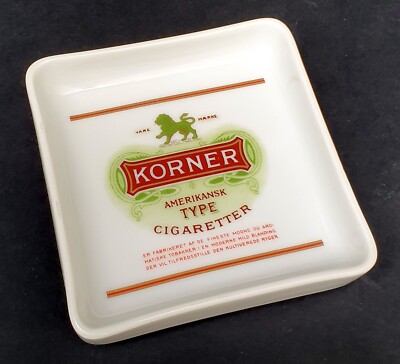 KORNER Cigarettes Aschenbecher Porzellan, Bing & Gröndahl Denmark 1988 limitiert