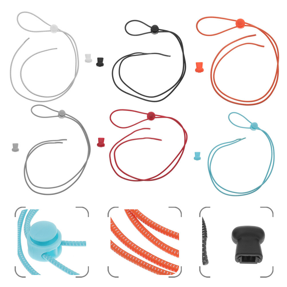 APL 6 paia di lacci per scarpe da ginnastica allacciati lacci per scarpe sneakers lacci per scarpe