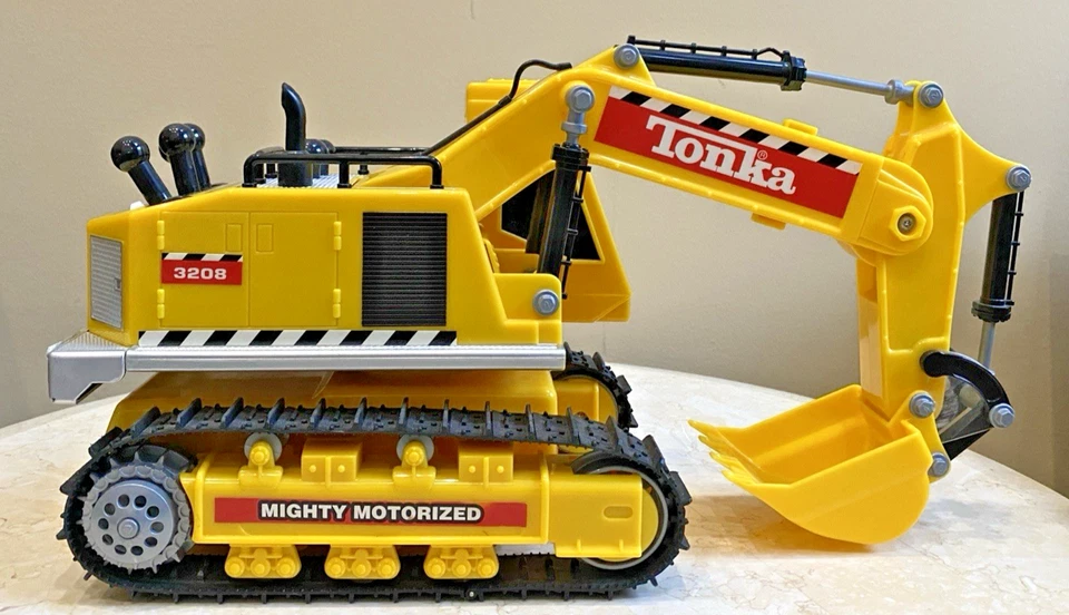 Controles manuales electrónicos Tonka excavadora 3208 vintage 1999 probados funciona Foto 2 de 4