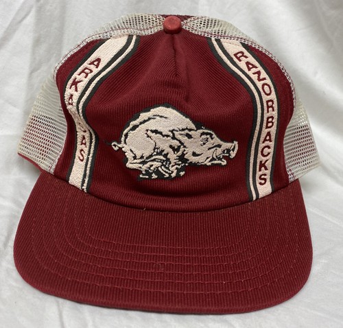 Vintage 80s Arkansas Razorbacks Mesh 